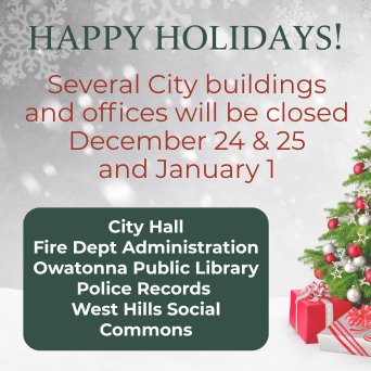 holiday closings graphic