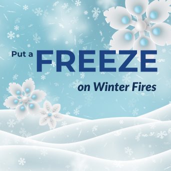 winter fire safety graphic