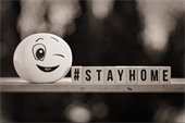 stay home stock image