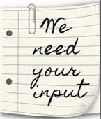 We need your input stock graphic