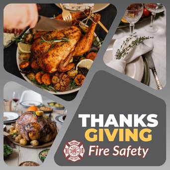 Thanksgiving fire safety graphic