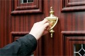 stock image on door knocker