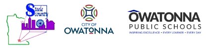 Logos from County, City and School District