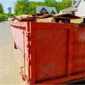 stock photo of dumpster