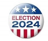2024 Election button graphic