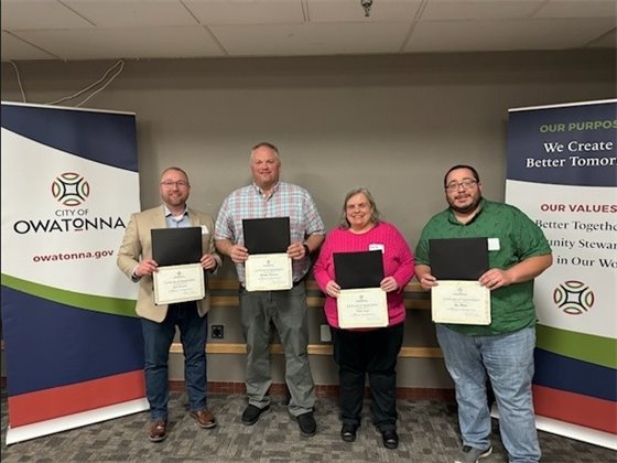 photo of 20 year service recognition employees