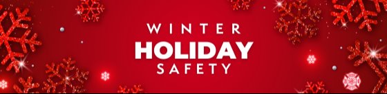 winter holiday safety graphic