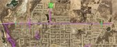 aerial map of 26th Street trail
