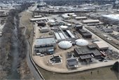 Photo of wastewater treatment plant under construction
