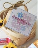 May Day basket stock image