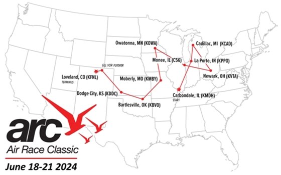 Graphic of Air Race Classic map