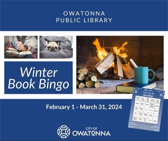 Winter Book Bingo graphic
