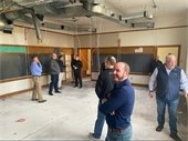 photo of Council Members touring Merrill Hall
