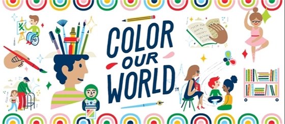 Color Your World summer reading program graphic
