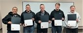 Photo of Police Reserve Officers recognized