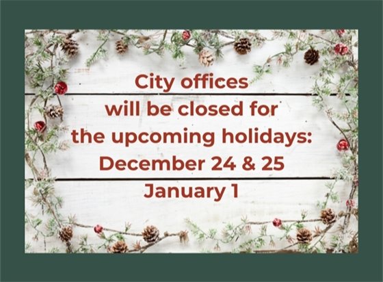 closed for holidays graphic