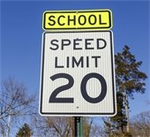 school zone sign