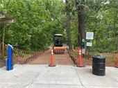 Photo of construction of new paved trail at Kaplan's Woods
