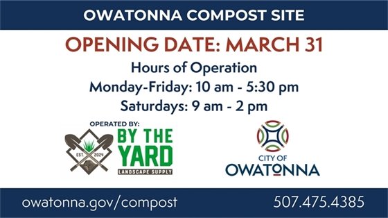 Owatonna Compost Site Opening March 31