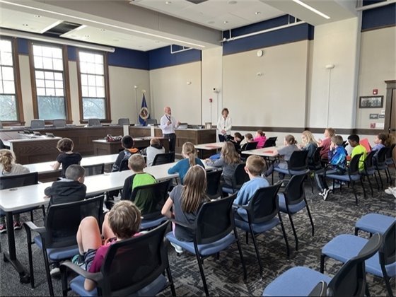 photo from third graders visit