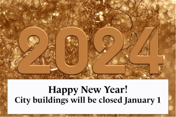 New Year City buildings closed January 1