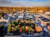 fall drone downtown