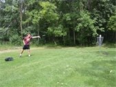 Photo of disc golfer at Mineral Springs