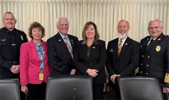 Left to right: Jeff Mundale, Jenna Tuma, Representative Tom Sexton, Kris Busse, Matt Jessop, Ed Hoffman.