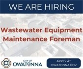 Wastewater Maintenance Tech position posting