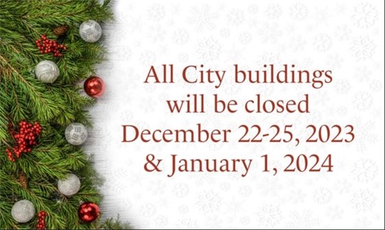 Closed for the holidays graphic