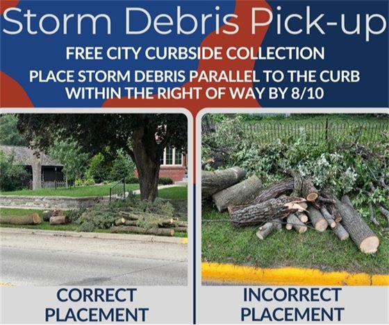 storm debris disposal graphic