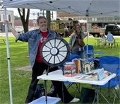 City staff at Central Park booth for Downtown Thursday