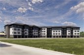 artist rendering of Hillcrest Apartments