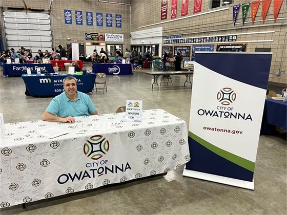 Ghassan HRA booth at expo