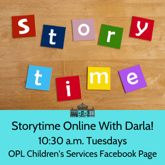 Storytime Online With Darla OPL Childrens Services fb page