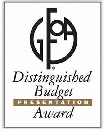 GFOA Distinguished Budget Award